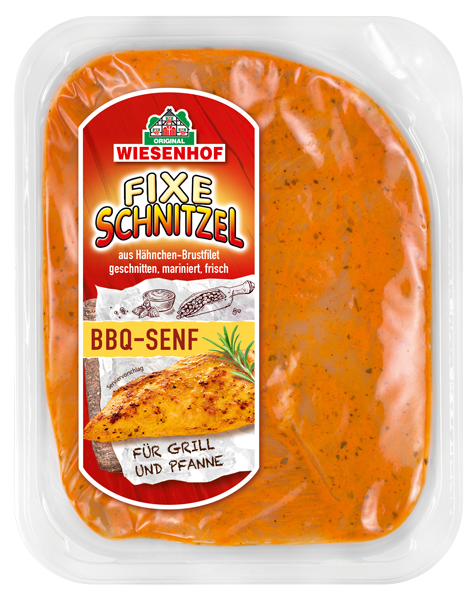 WIESENHOF Fixe Schnitzel BBQ Senf