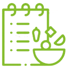 Rezeptblock icon grün