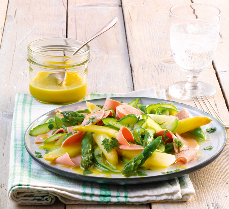 Rezept Spargel Salat mit Mortadella